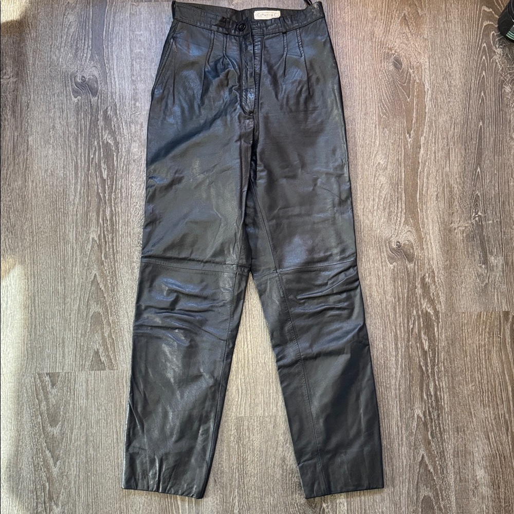 Vintage Black Leather pants